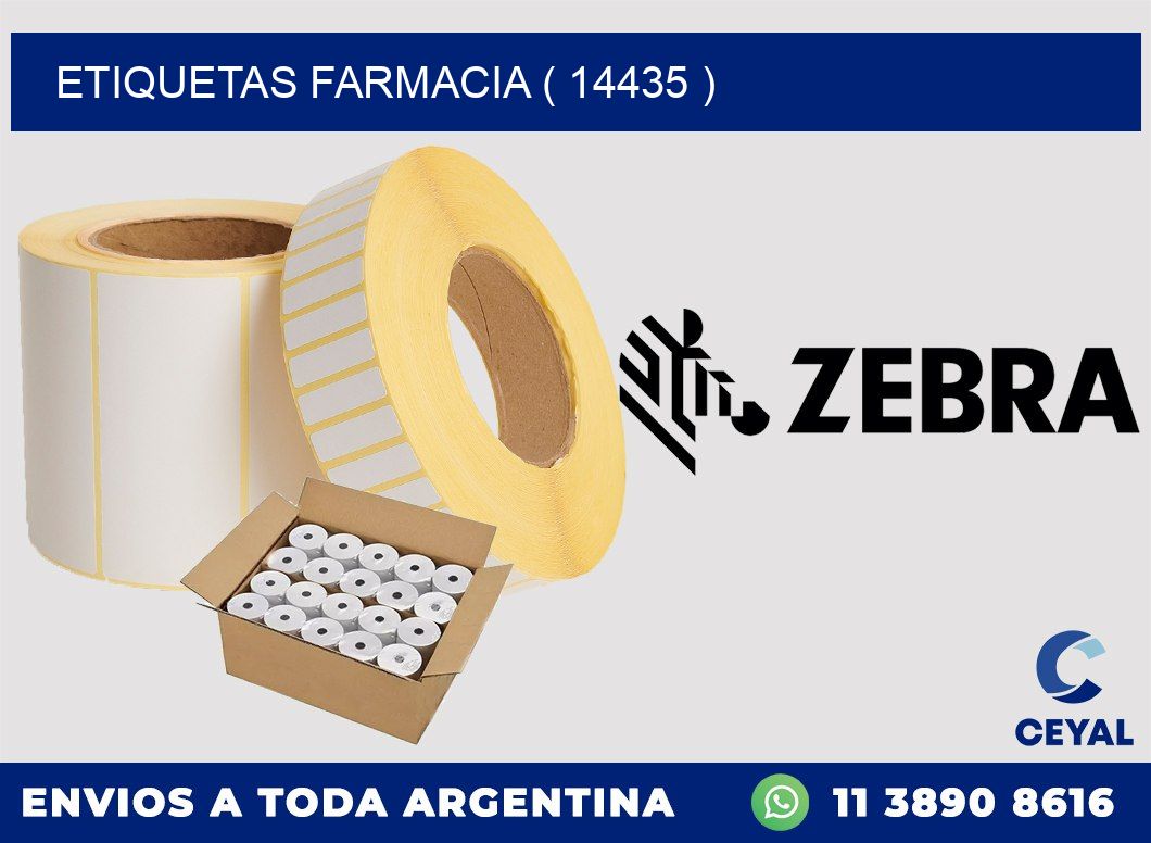 ETIQUETAS FARMACIA ( 14435 )