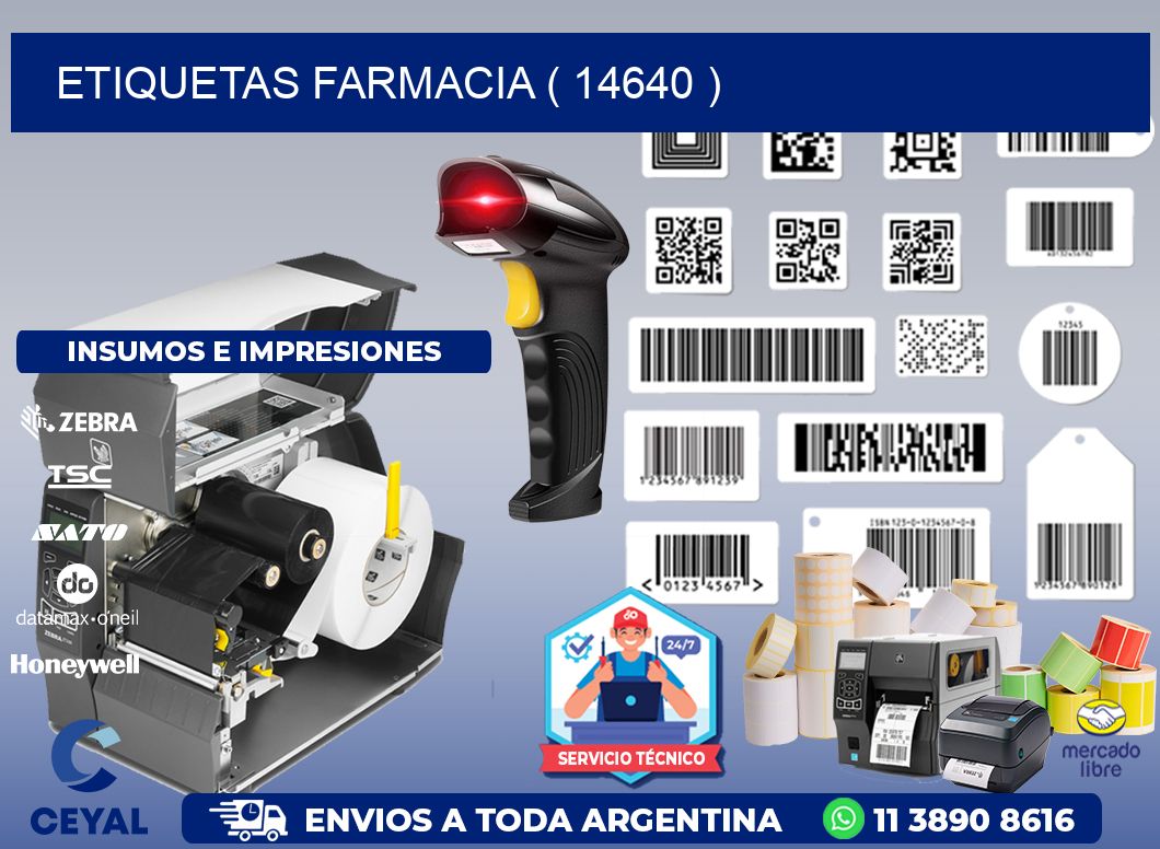 ETIQUETAS FARMACIA ( 14640 )