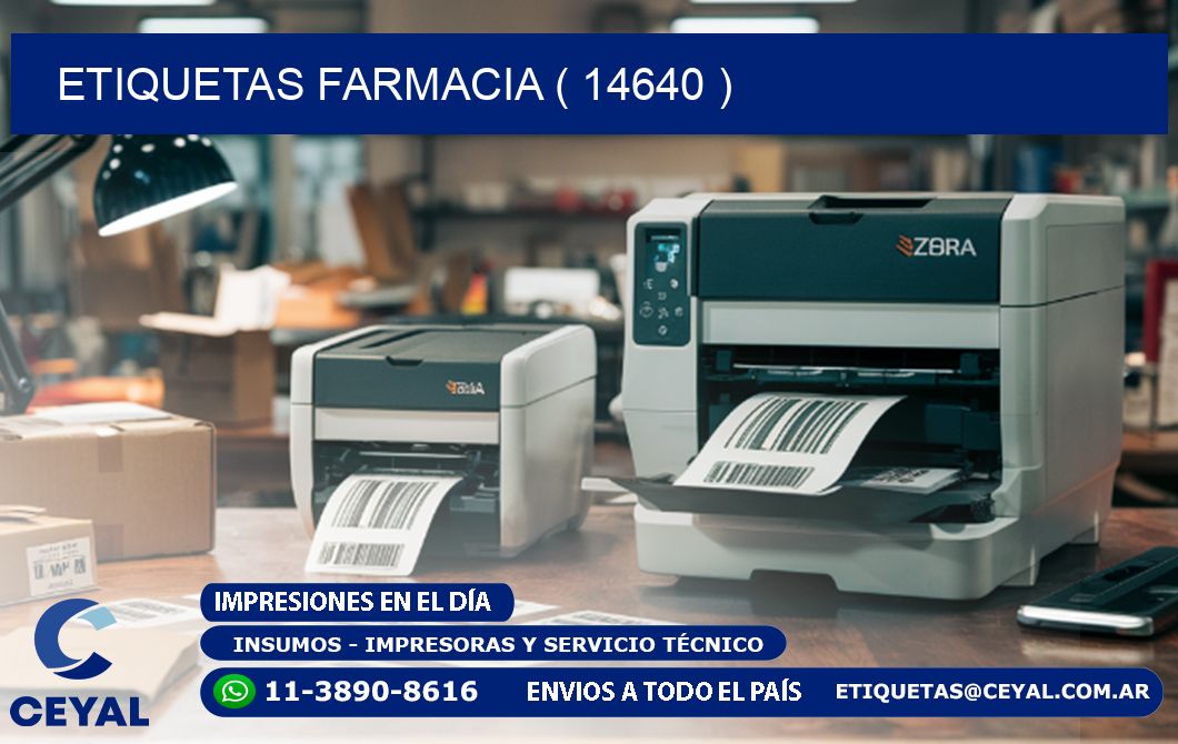 ETIQUETAS FARMACIA ( 14640 )