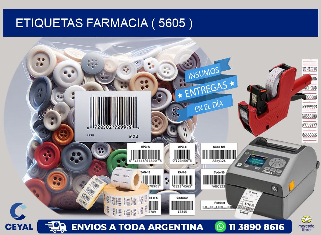 ETIQUETAS FARMACIA ( 5605 )