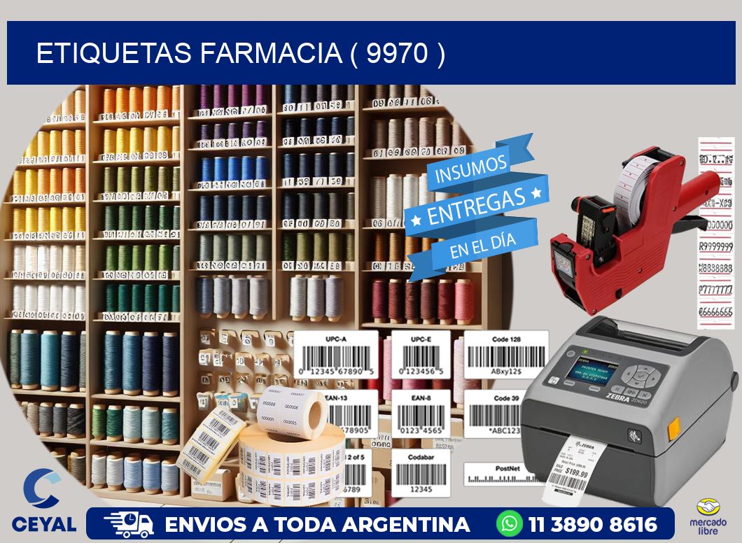 ETIQUETAS FARMACIA ( 9970 )
