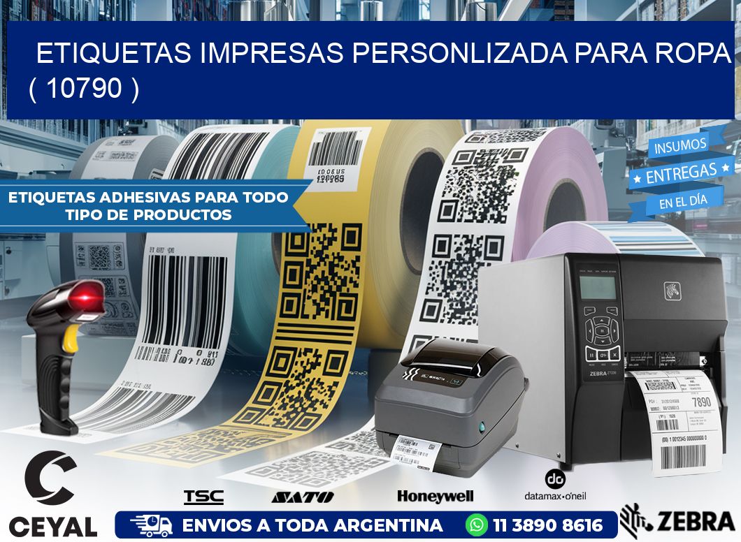 ETIQUETAS IMPRESAS PERSONLIZADA PARA ROPA ( 10790 )