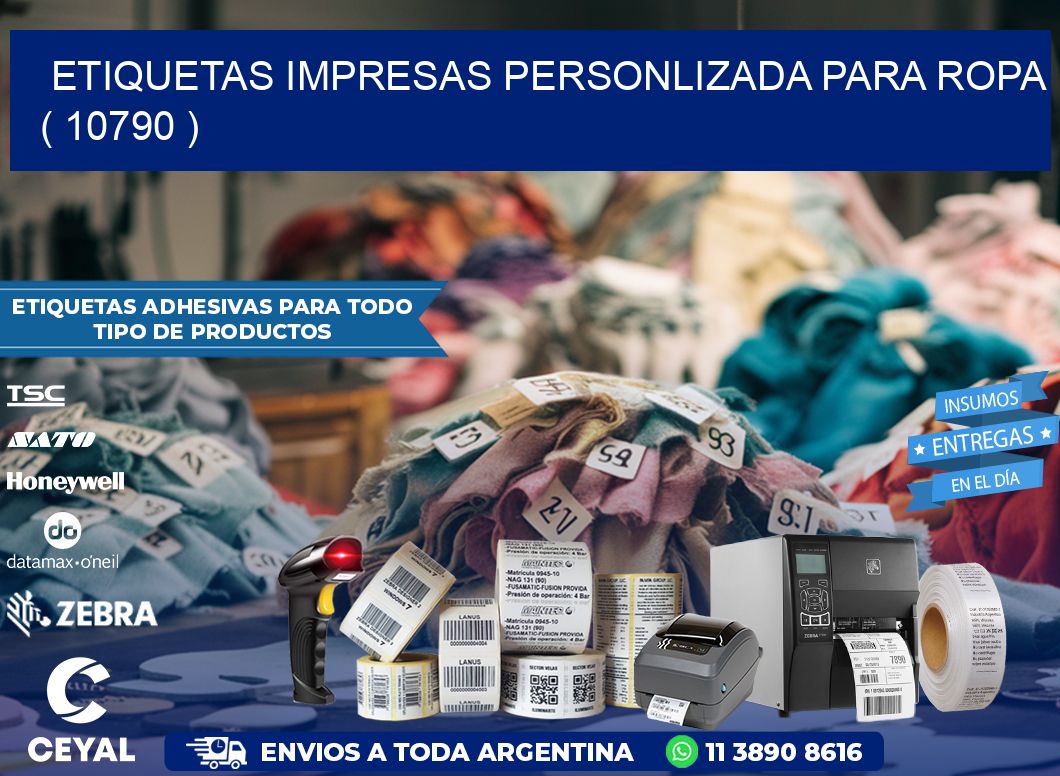ETIQUETAS IMPRESAS PERSONLIZADA PARA ROPA ( 10790 )
