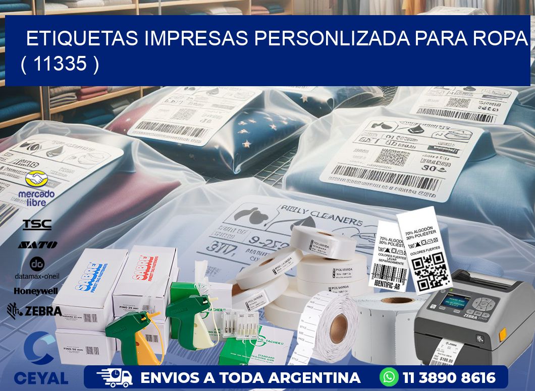 ETIQUETAS IMPRESAS PERSONLIZADA PARA ROPA ( 11335 )