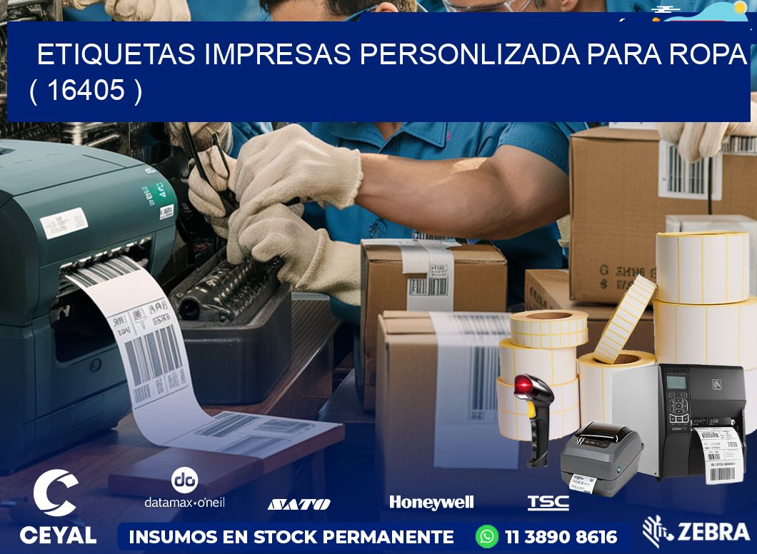 ETIQUETAS IMPRESAS PERSONLIZADA PARA ROPA ( 16405 )