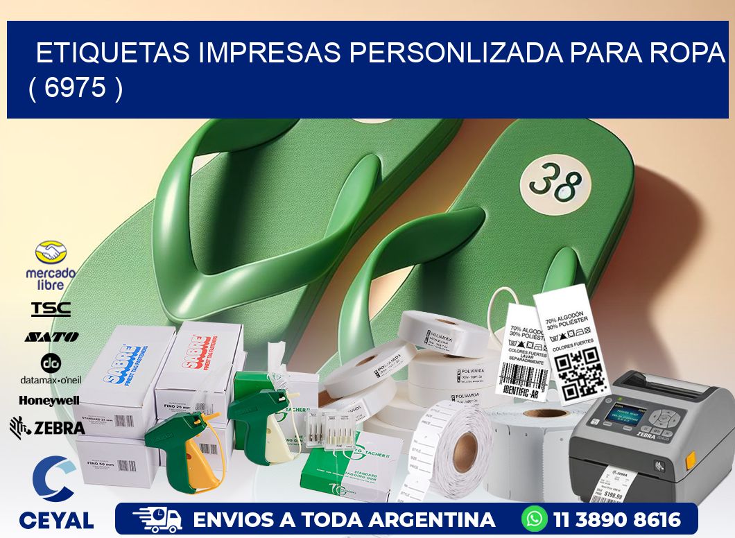 ETIQUETAS IMPRESAS PERSONLIZADA PARA ROPA ( 6975 )