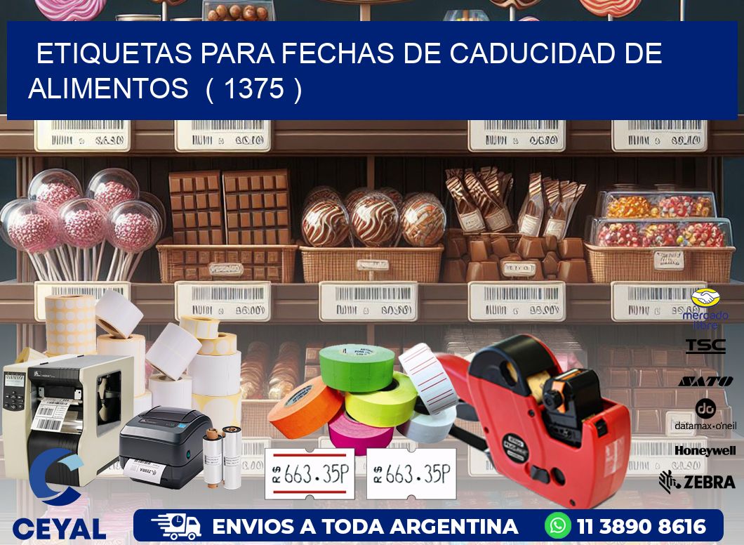 ETIQUETAS PARA FECHAS DE CADUCIDAD DE ALIMENTOS  ( 1375 )