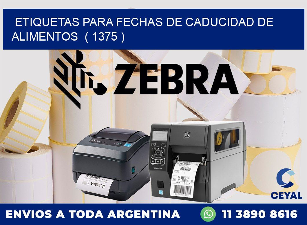 ETIQUETAS PARA FECHAS DE CADUCIDAD DE ALIMENTOS  ( 1375 )