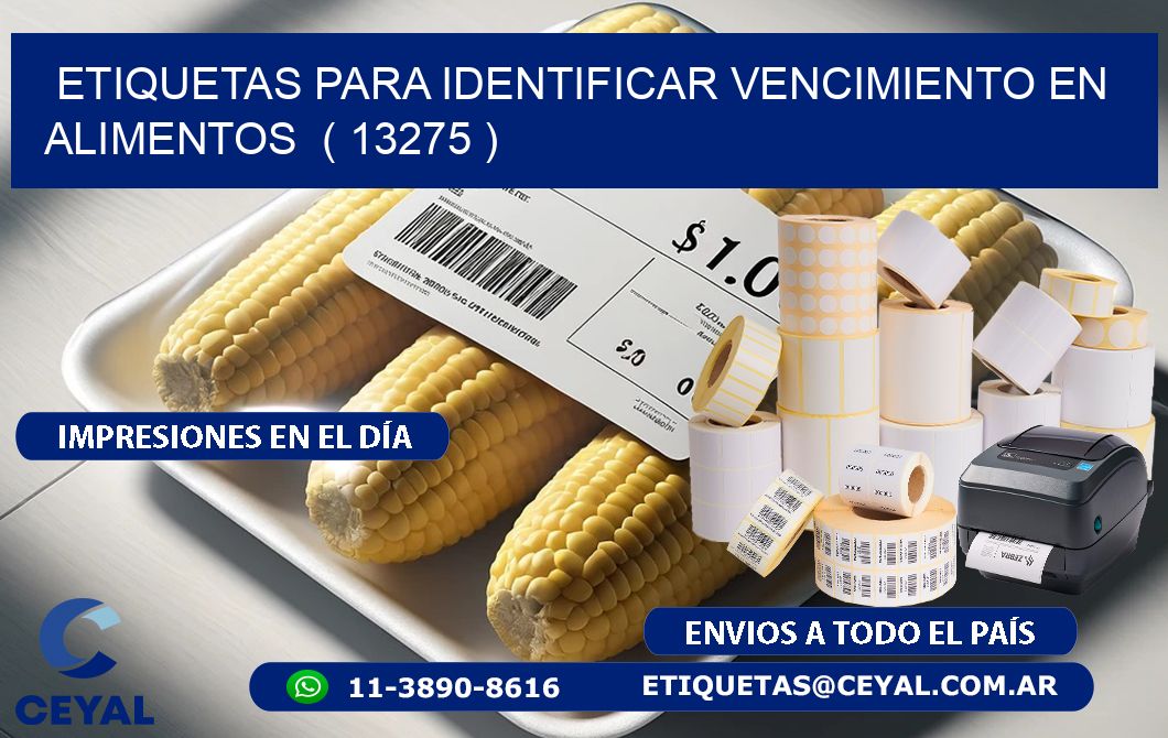 ETIQUETAS PARA IDENTIFICAR VENCIMIENTO EN ALIMENTOS  ( 13275 )