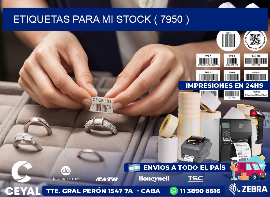 ETIQUETAS PARA MI STOCK ( 7950 )