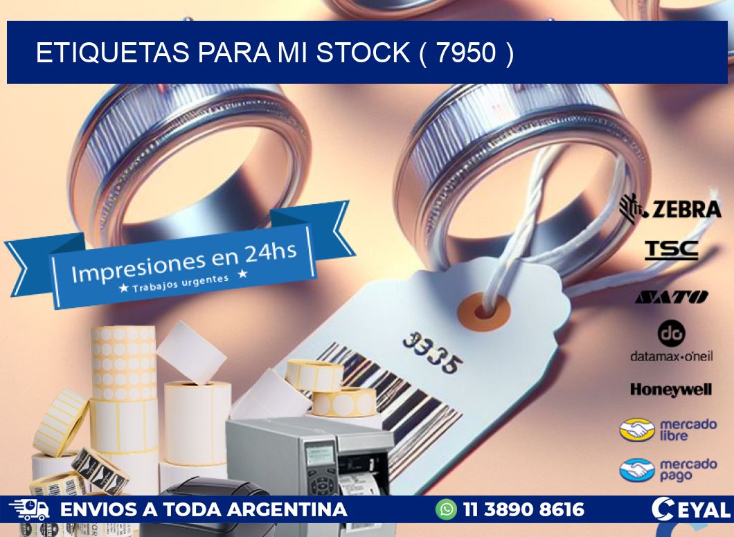 ETIQUETAS PARA MI STOCK ( 7950 )