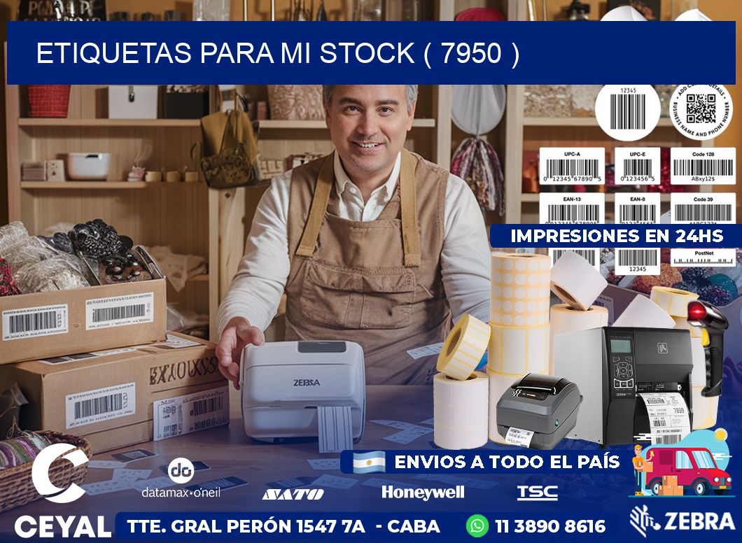 ETIQUETAS PARA MI STOCK ( 7950 )