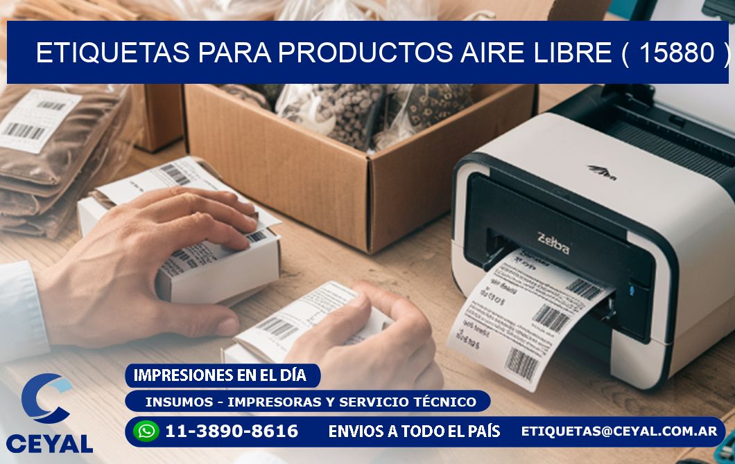 ETIQUETAS PARA PRODUCTOS AIRE LIBRE ( 15880 )