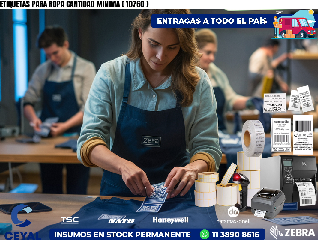 ETIQUETAS PARA ROPA CANTIDAD MINIMA ( 10760 )