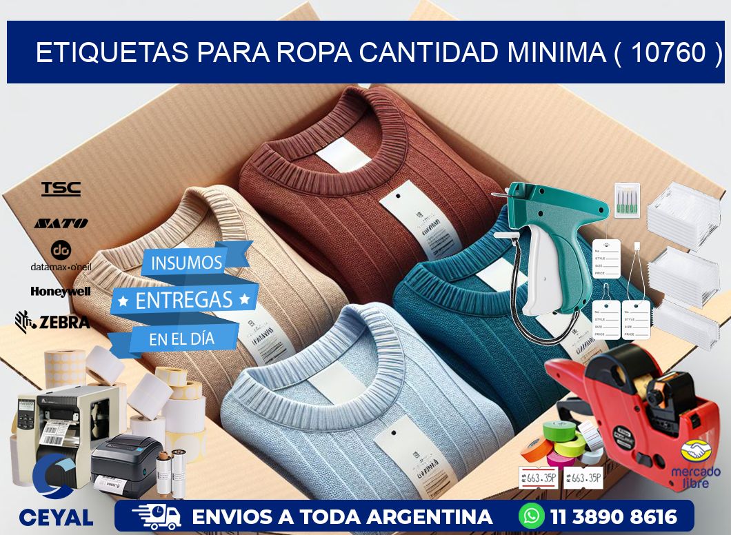 ETIQUETAS PARA ROPA CANTIDAD MINIMA ( 10760 )