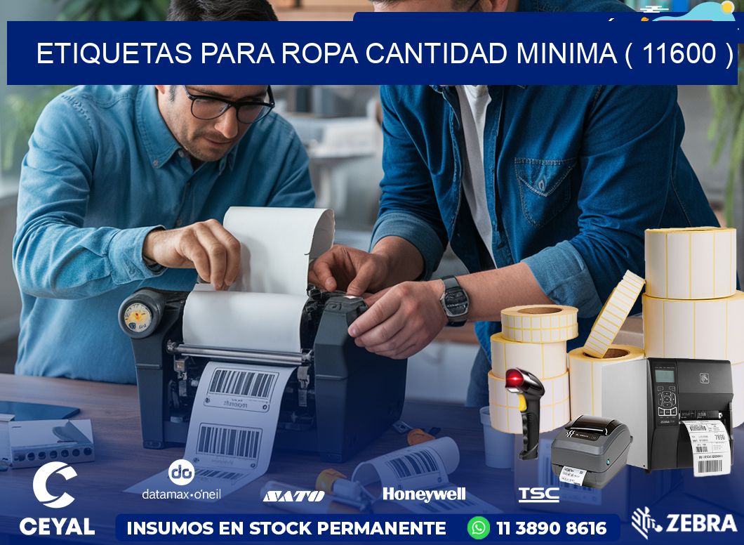 ETIQUETAS PARA ROPA CANTIDAD MINIMA ( 11600 )