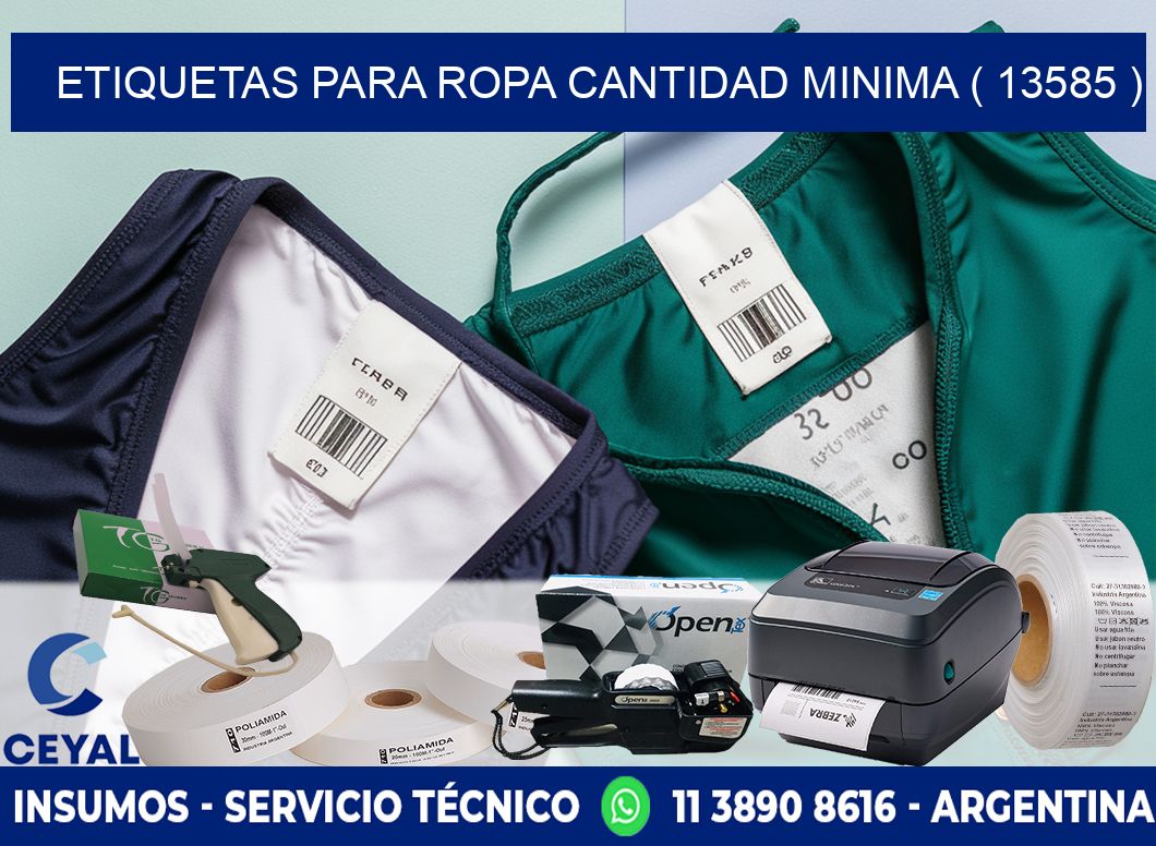 ETIQUETAS PARA ROPA CANTIDAD MINIMA ( 13585 )