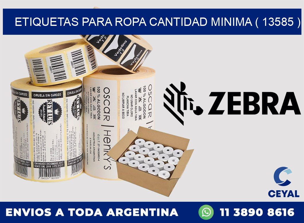 ETIQUETAS PARA ROPA CANTIDAD MINIMA ( 13585 )