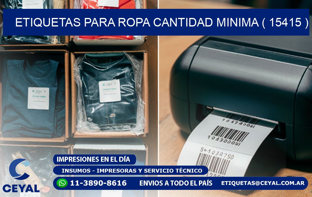 ETIQUETAS PARA ROPA CANTIDAD MINIMA ( 15415 )