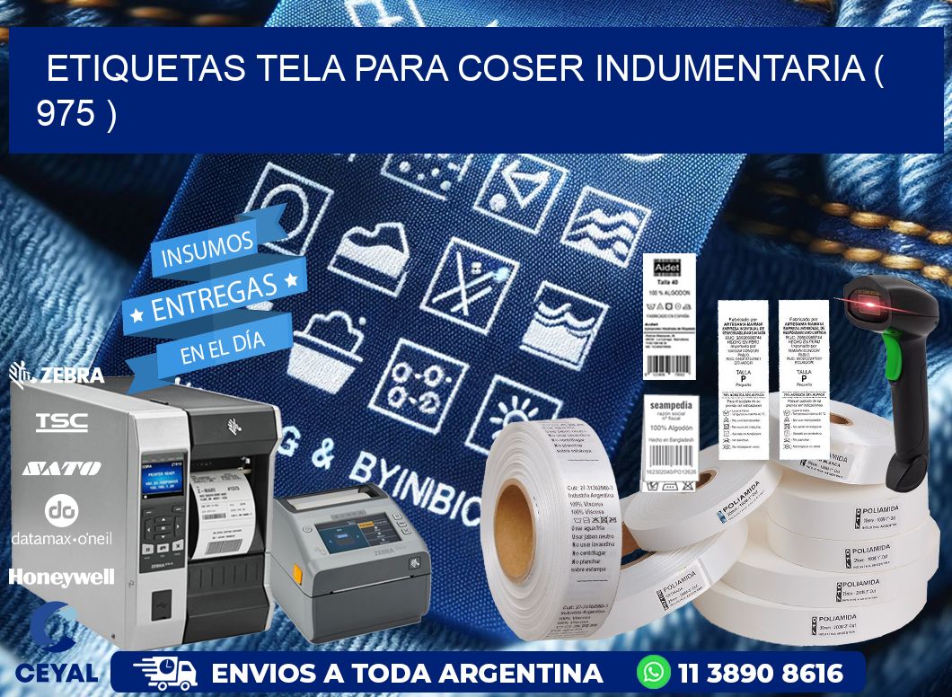 ETIQUETAS TELA PARA COSER INDUMENTARIA ( 975 )