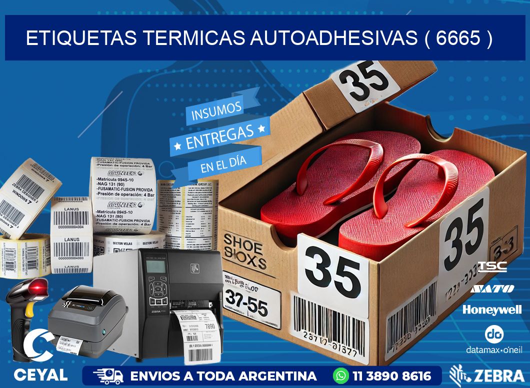 ETIQUETAS TERMICAS AUTOADHESIVAS ( 6665 )