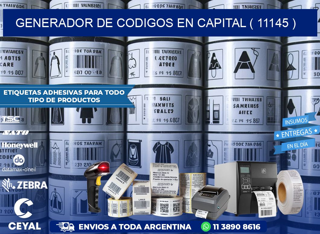 GENERADOR DE CODIGOS EN CAPITAL ( 11145 )