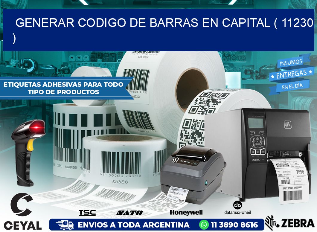 GENERAR CODIGO DE BARRAS EN CAPITAL ( 11230 )