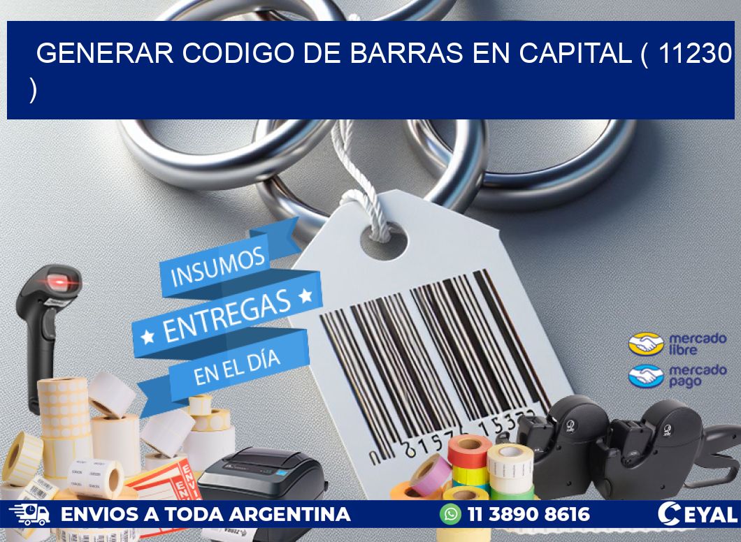 GENERAR CODIGO DE BARRAS EN CAPITAL ( 11230 )