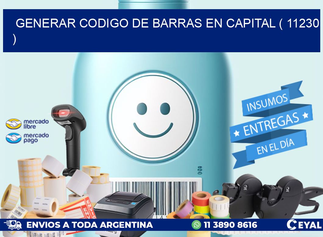 GENERAR CODIGO DE BARRAS EN CAPITAL ( 11230 )
