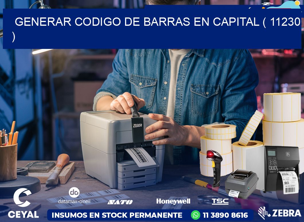 GENERAR CODIGO DE BARRAS EN CAPITAL ( 11230 )