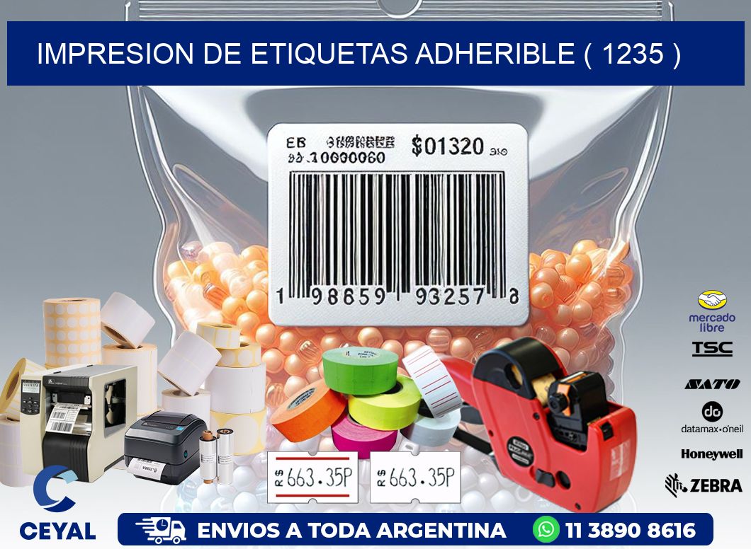 IMPRESION DE ETIQUETAS ADHERIBLE ( 1235 )