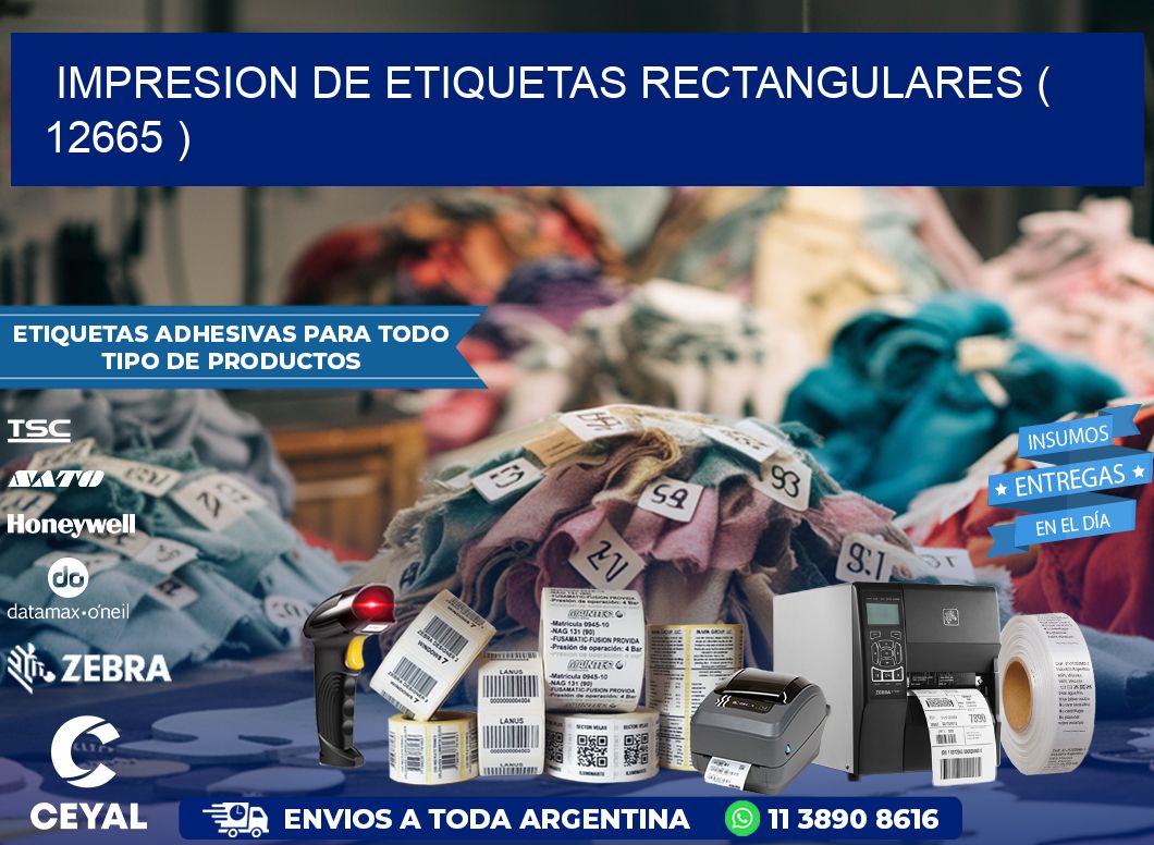 IMPRESION DE ETIQUETAS RECTANGULARES ( 12665 )