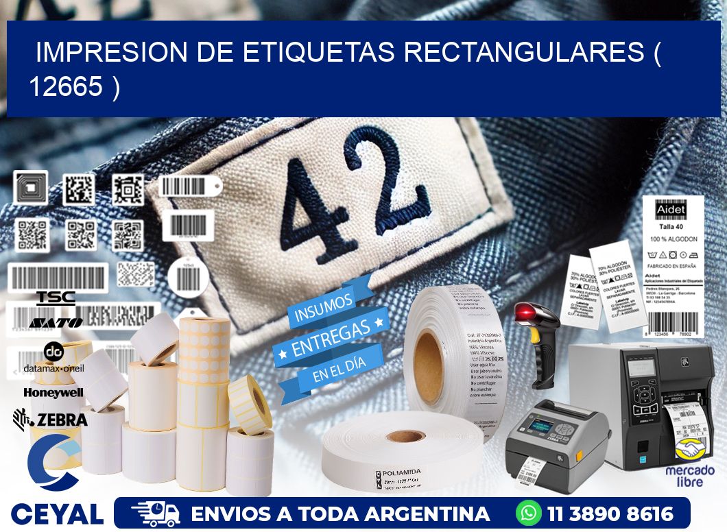 IMPRESION DE ETIQUETAS RECTANGULARES ( 12665 )