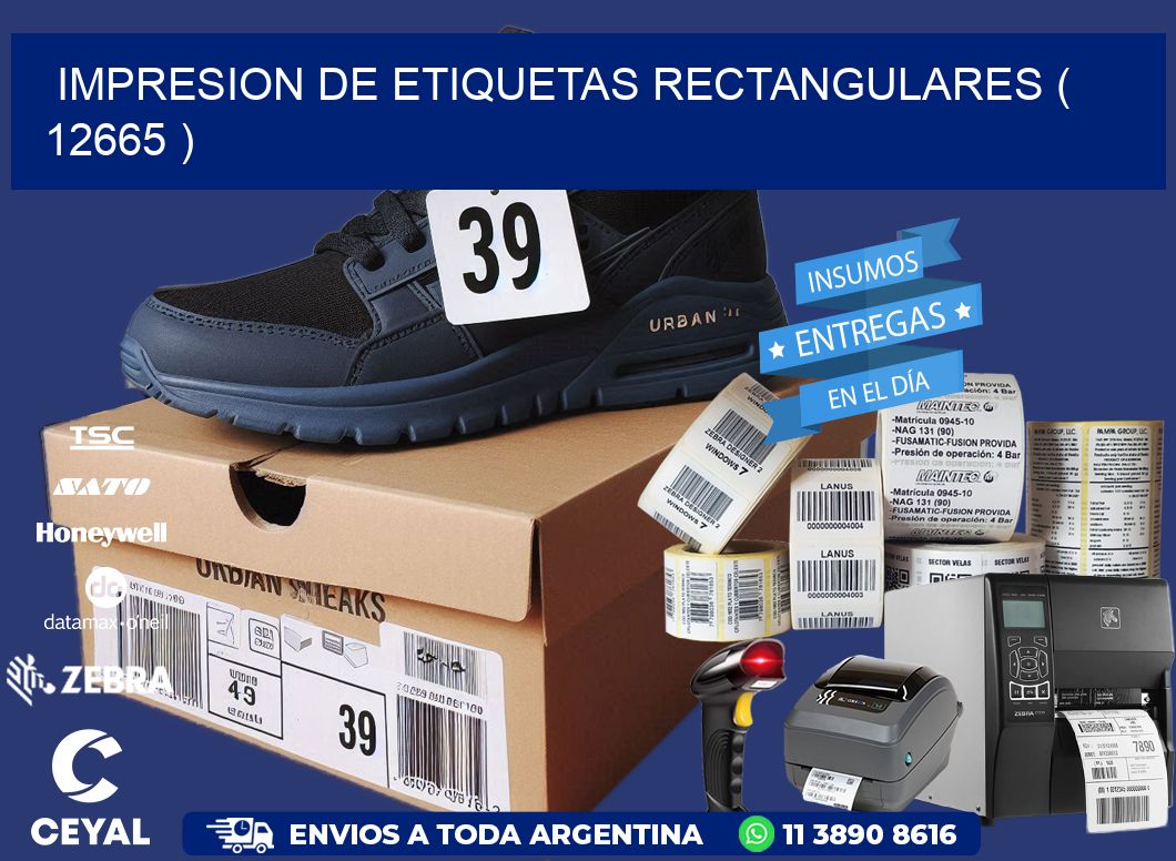 IMPRESION DE ETIQUETAS RECTANGULARES ( 12665 )