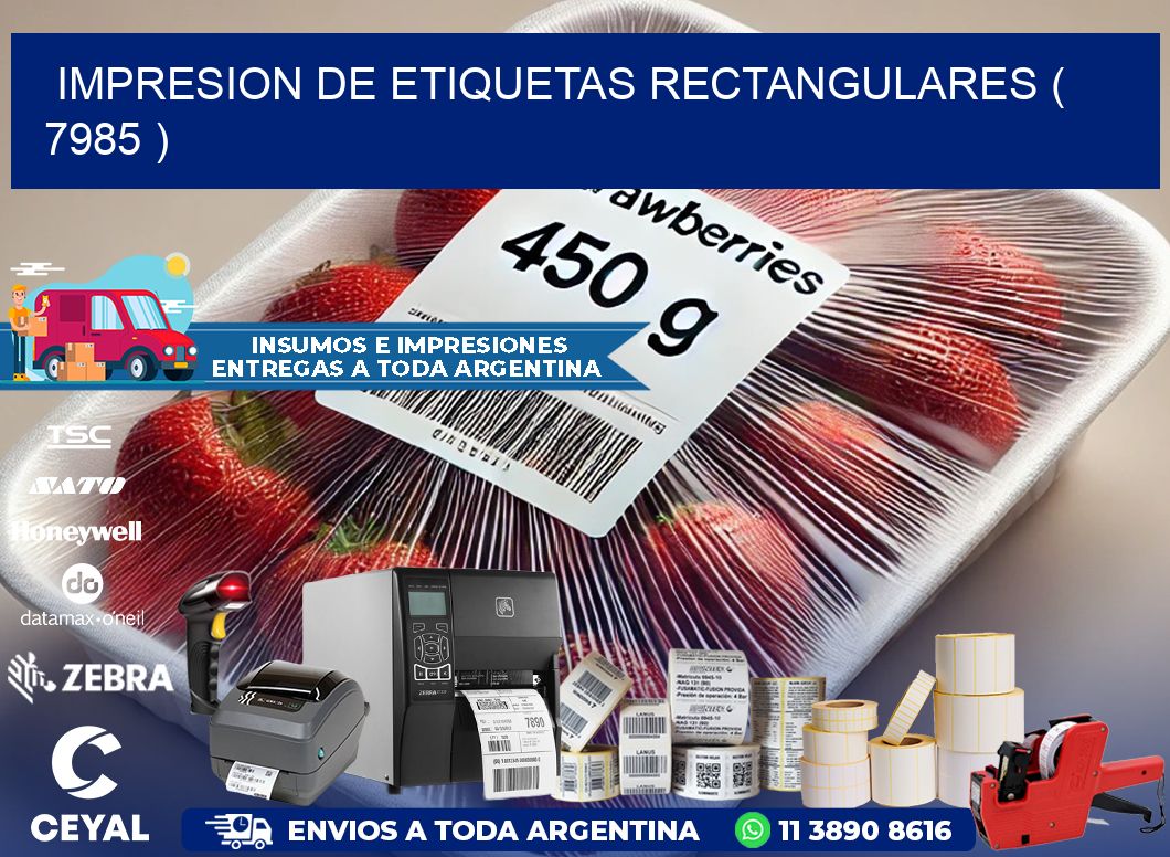 IMPRESION DE ETIQUETAS RECTANGULARES ( 7985 )
