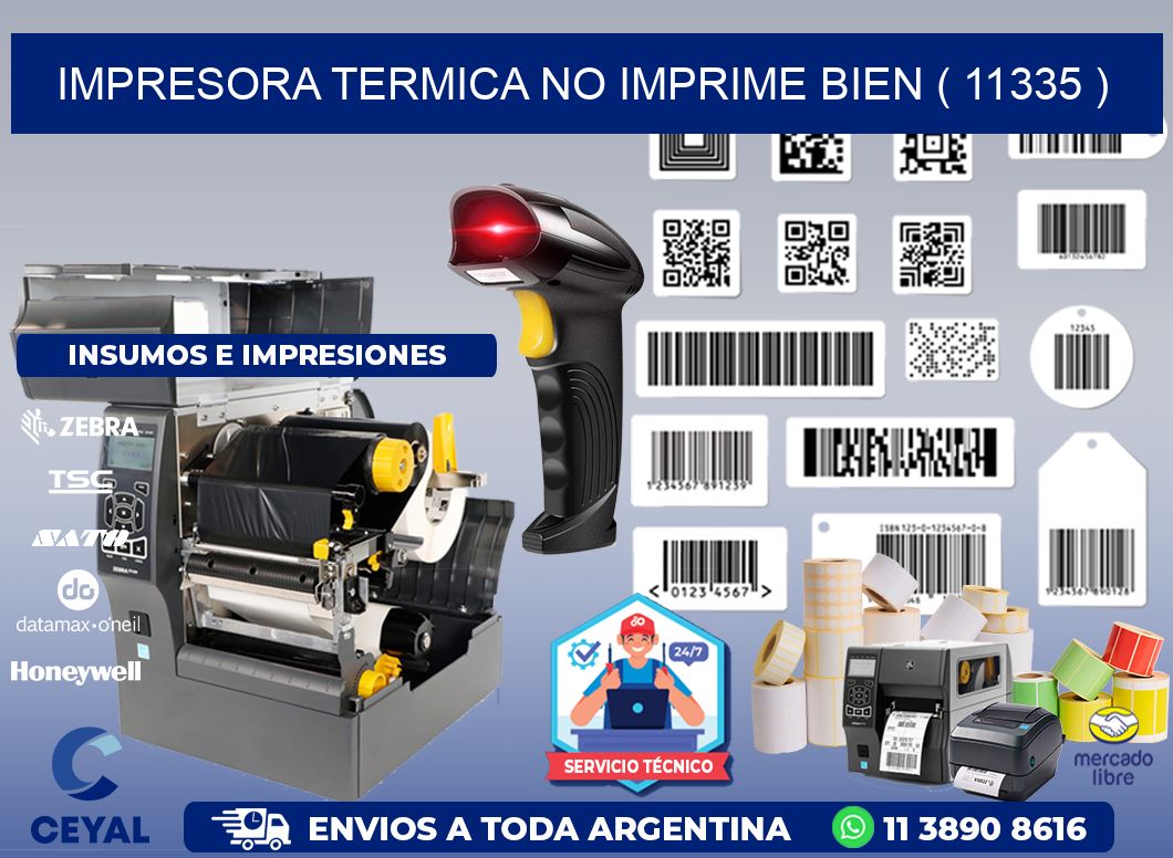 IMPRESORA TERMICA NO IMPRIME BIEN ( 11335 )