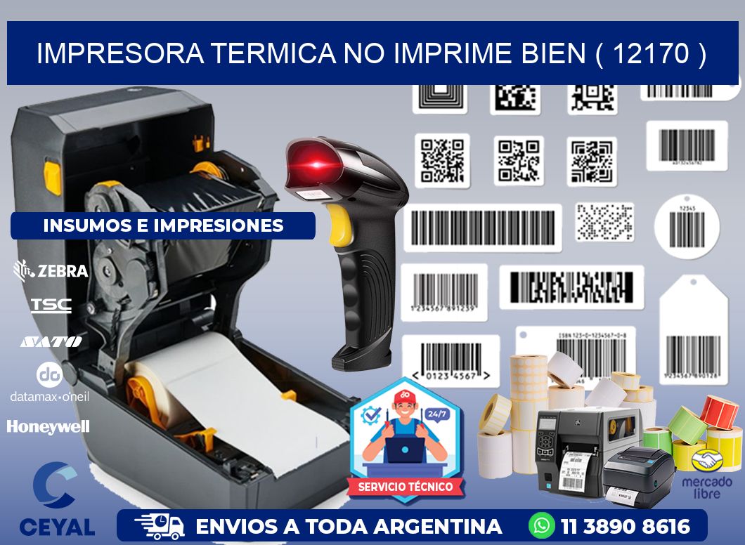 IMPRESORA TERMICA NO IMPRIME BIEN ( 12170 )