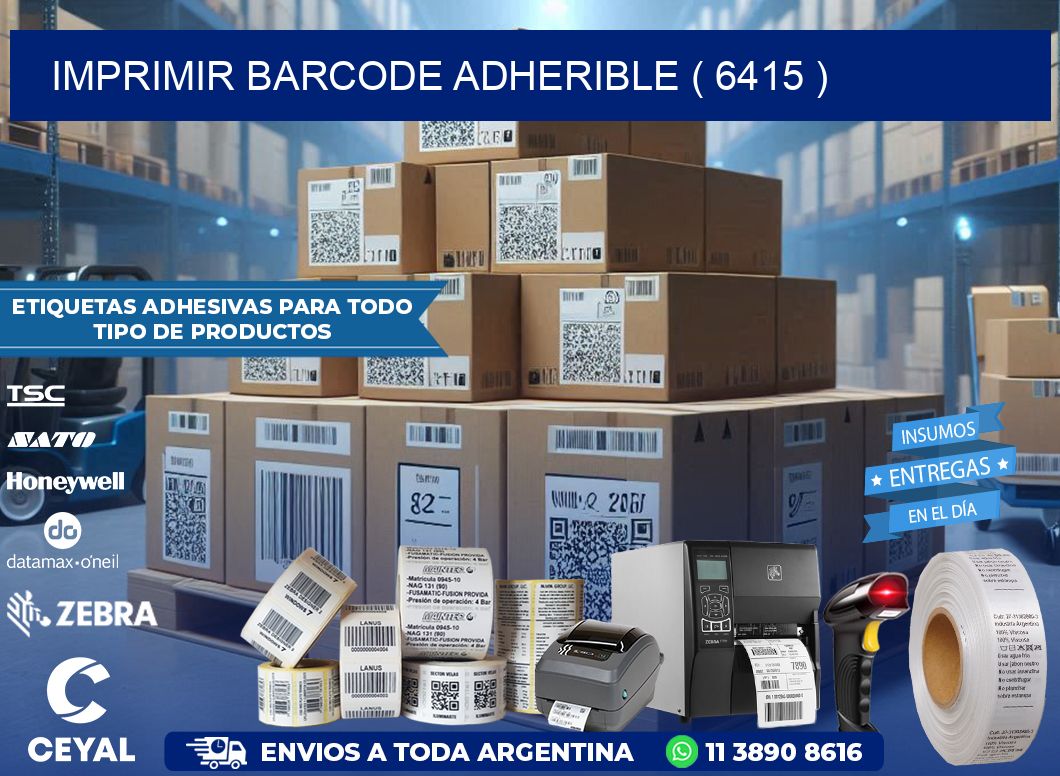 IMPRIMIR BARCODE ADHERIBLE ( 6415 )