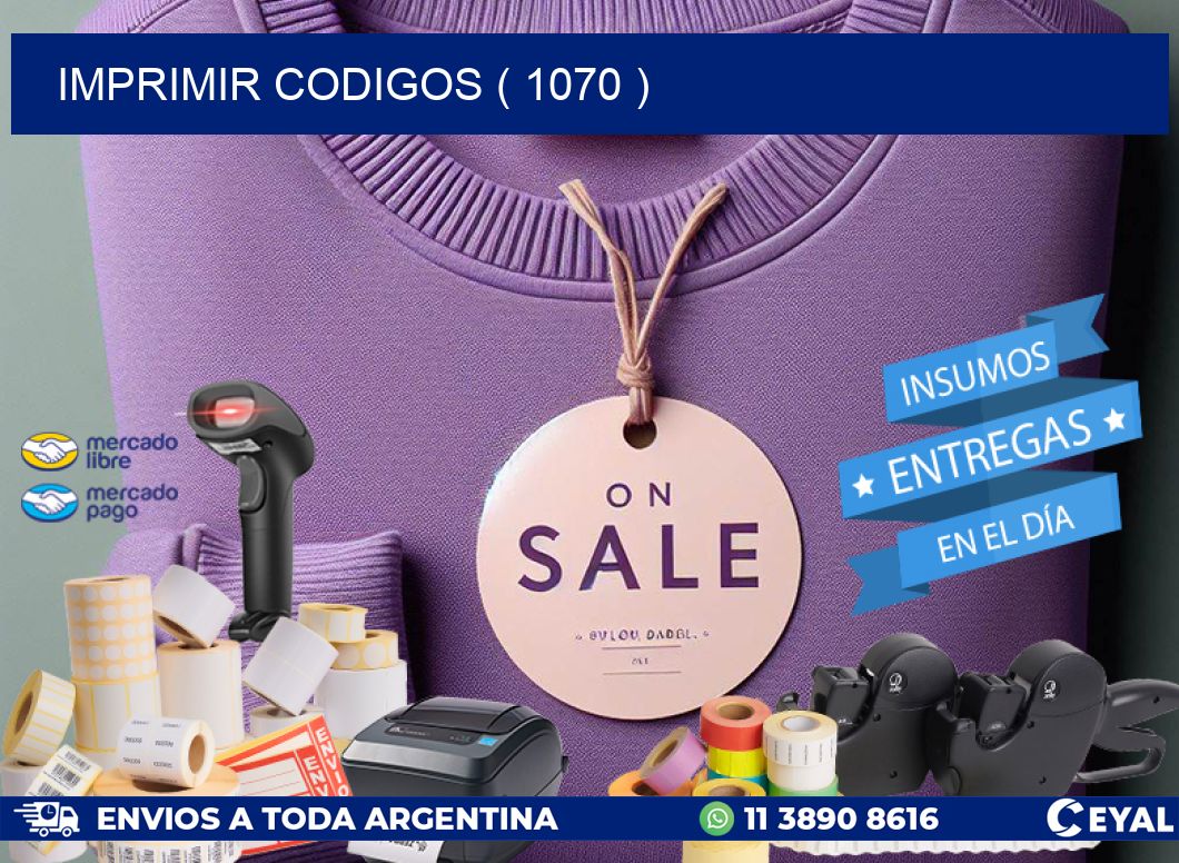 IMPRIMIR CODIGOS ( 1070 )