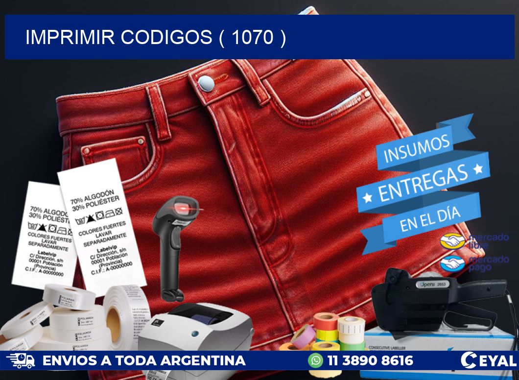 IMPRIMIR CODIGOS ( 1070 )
