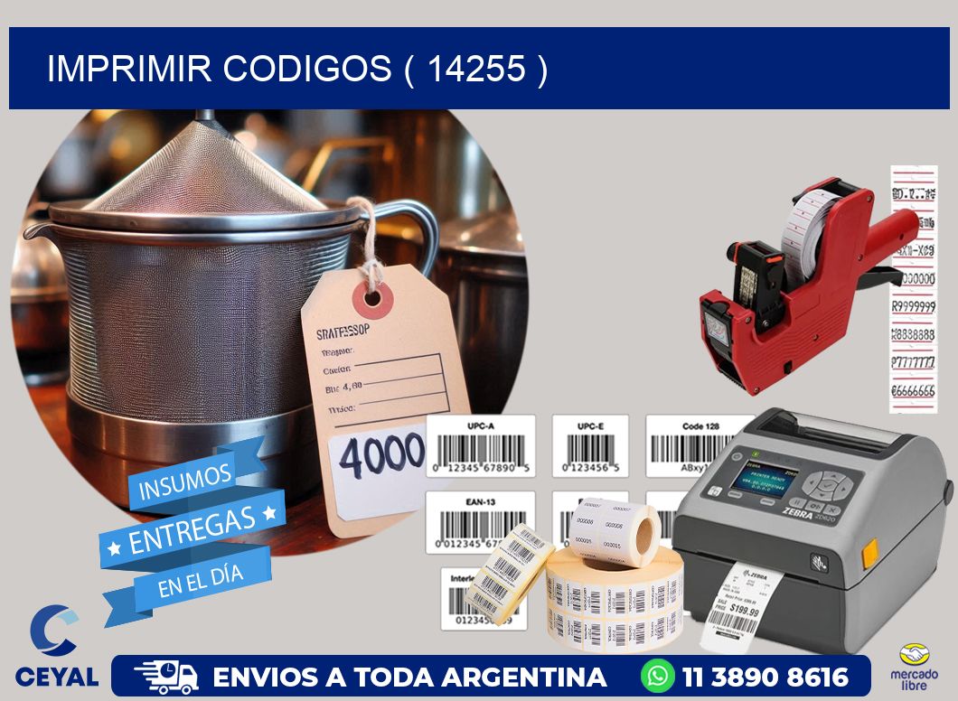 IMPRIMIR CODIGOS ( 14255 )
