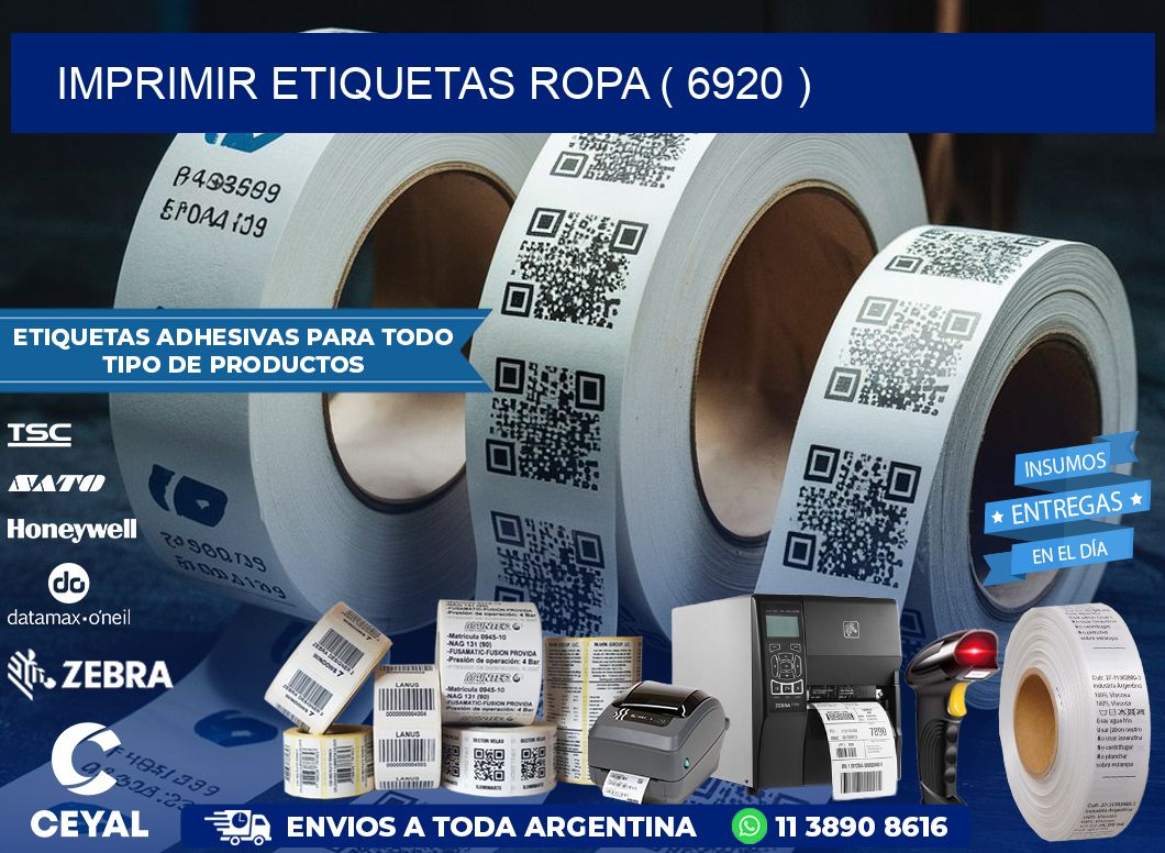 IMPRIMIR ETIQUETAS ROPA ( 6920 )