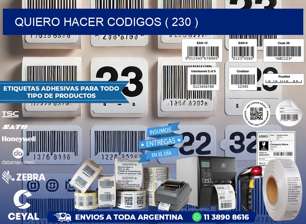 QUIERO HACER CODIGOS ( 230 )