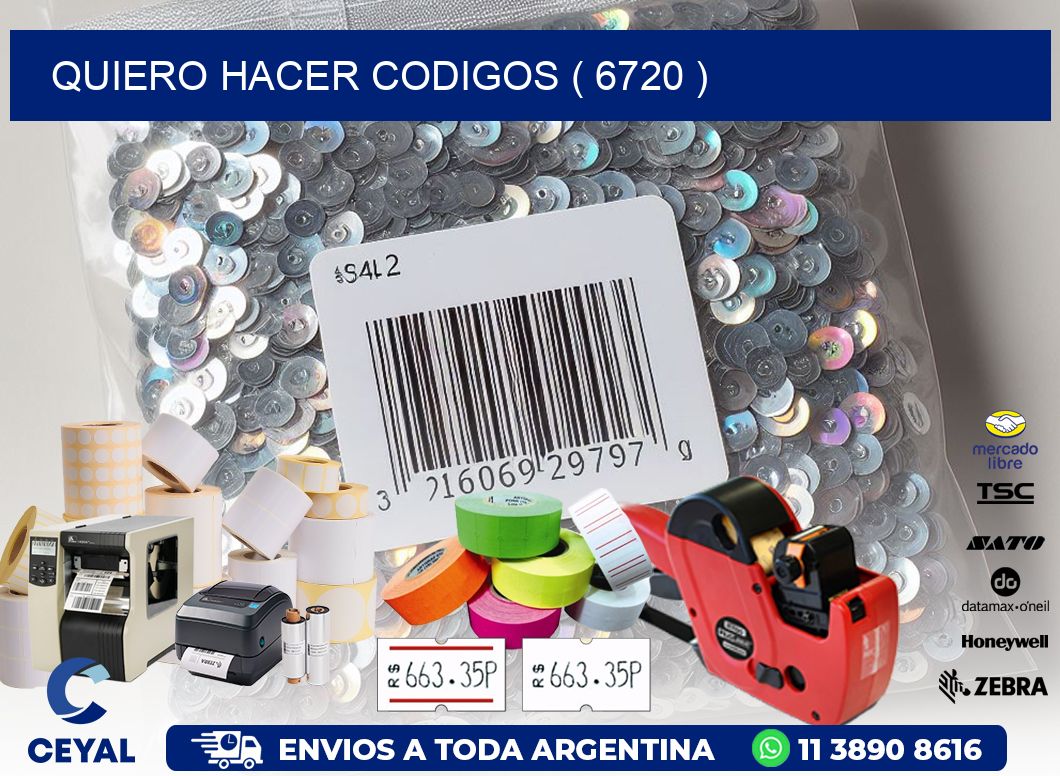 QUIERO HACER CODIGOS ( 6720 )