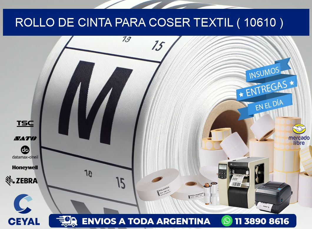 ROLLO DE CINTA PARA COSER TEXTIL ( 10610 )