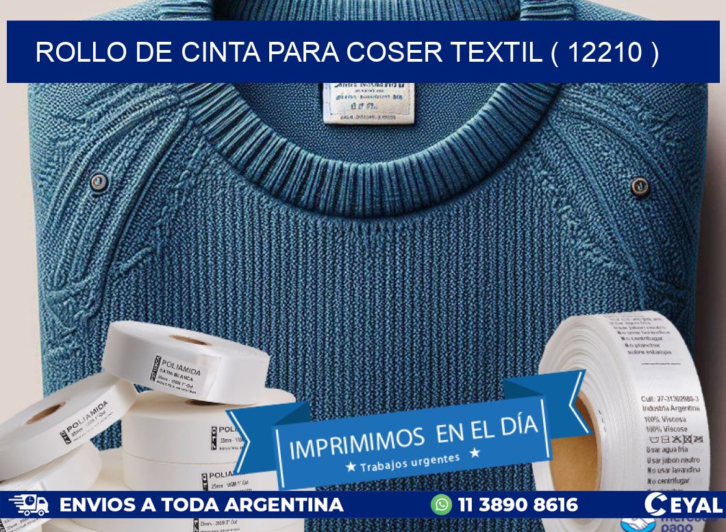 ROLLO DE CINTA PARA COSER TEXTIL ( 12210 )