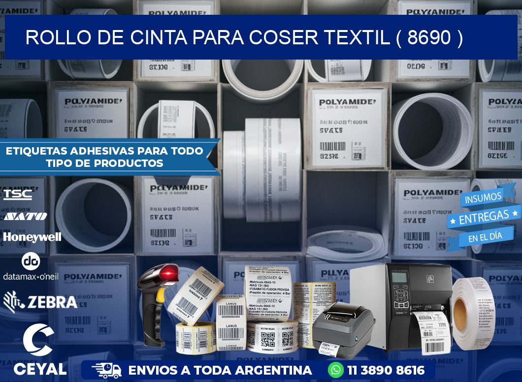 ROLLO DE CINTA PARA COSER TEXTIL ( 8690 )