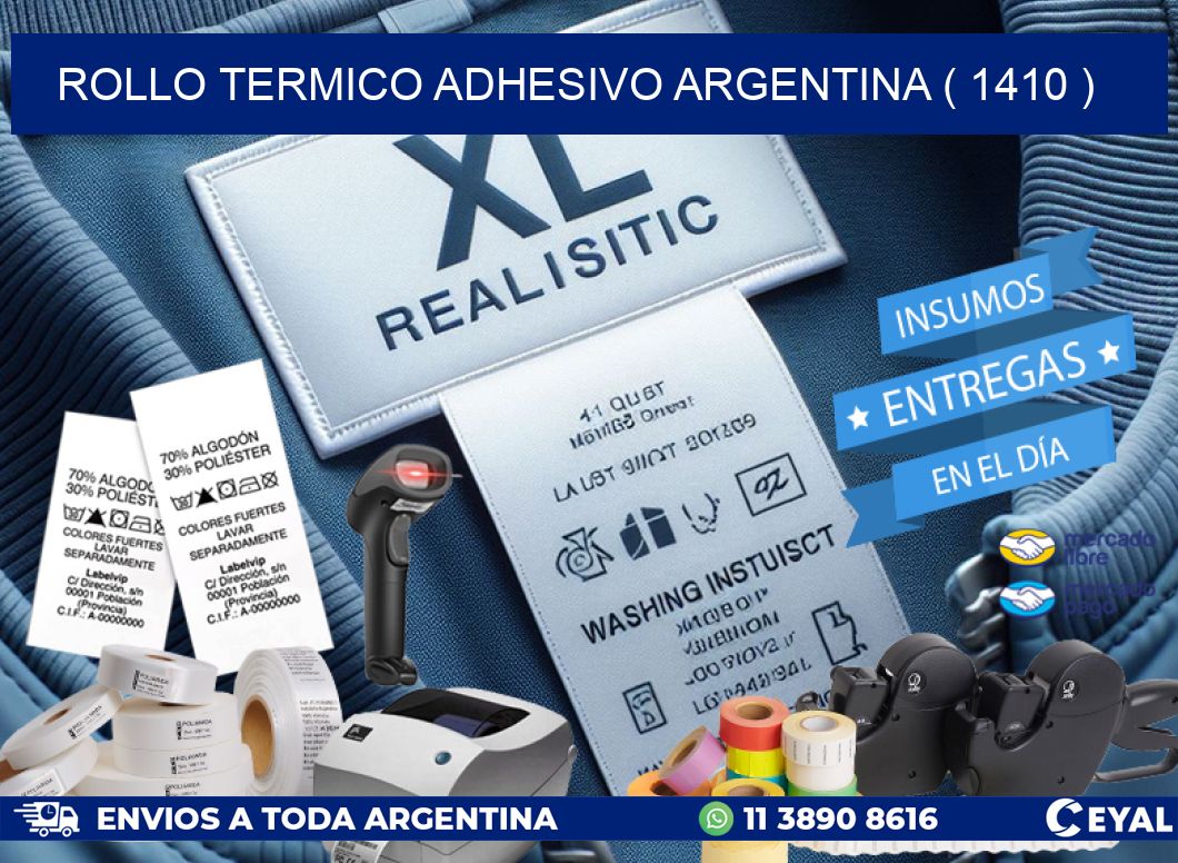 ROLLO TERMICO ADHESIVO ARGENTINA ( 1410 )