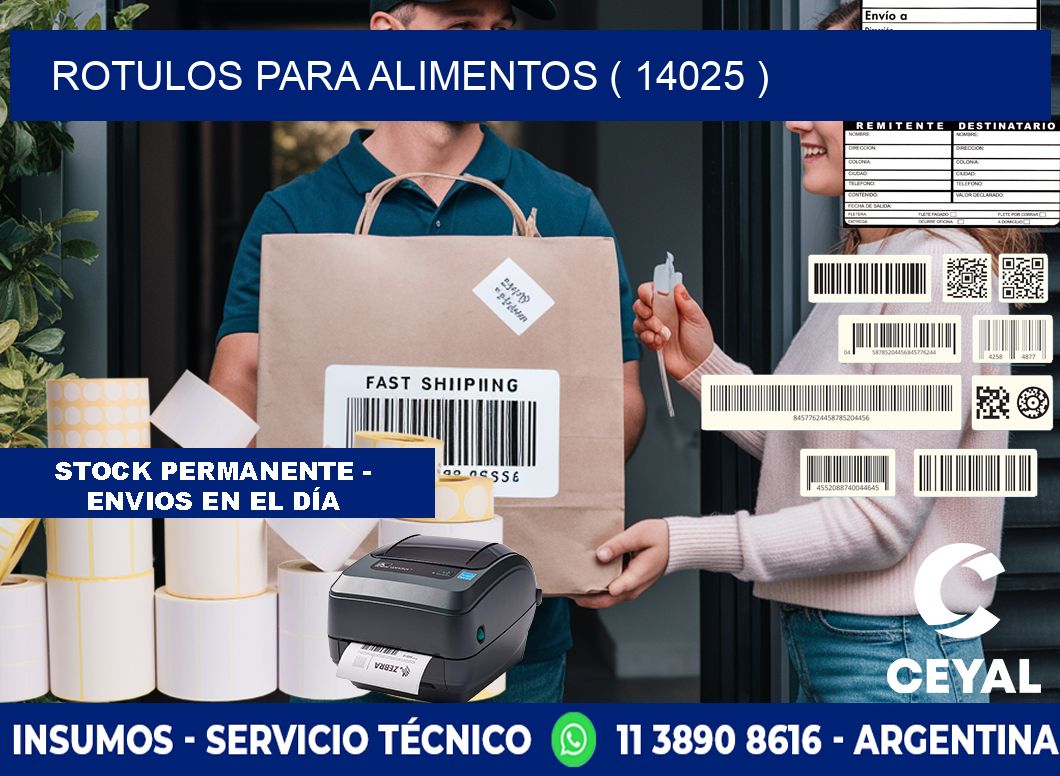 ROTULOS PARA ALIMENTOS ( 14025 )