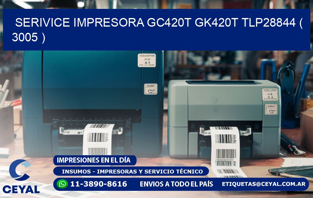 SERIVICE IMPRESORA GC420T GK420T TLP28844 ( 3005 )